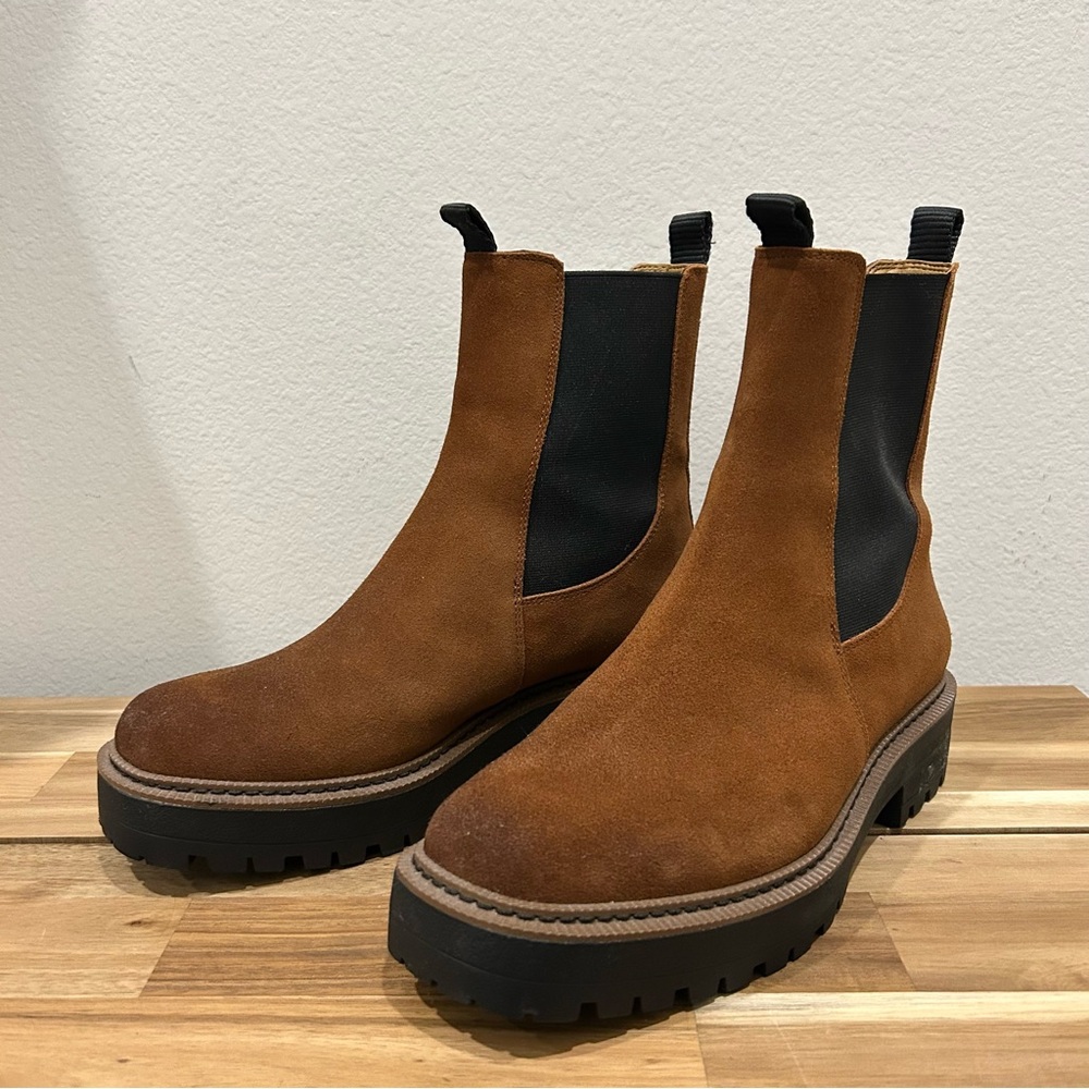 Sam Edelman Laguna Frontier Brown Suede Chelsea Boots